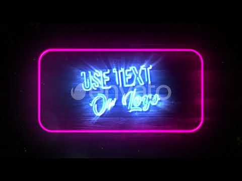 Grunge Neon Logo Reveal - After Effects Template