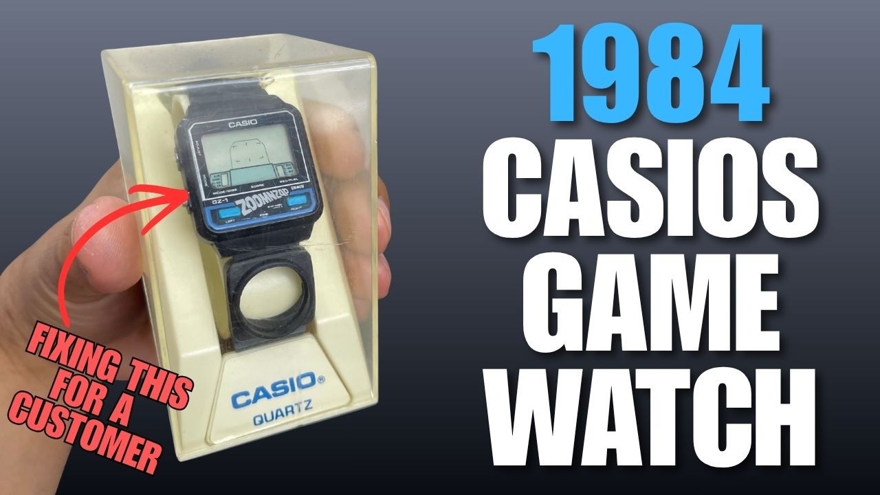 Attempting to fix this 1984 Casio Game watch for a customer - YouTube