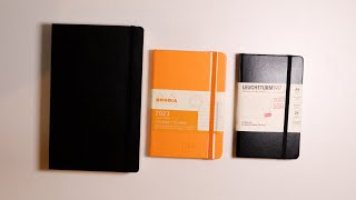 Moleskine, Rhodia and leuchtturm1917 2023-24 Planners