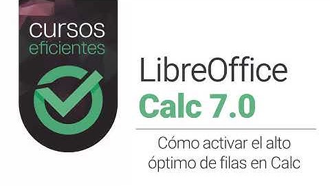 Cómo ajustar el alto de todas las celdas automáticamente a su contenido en Calc 7 de LibreOffice