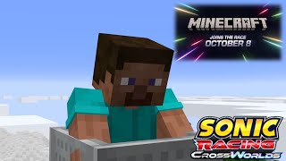 STEVE COMES TOMORROW!!! | Minecraft Sonic Racing Crossworlds Trailer Reaction