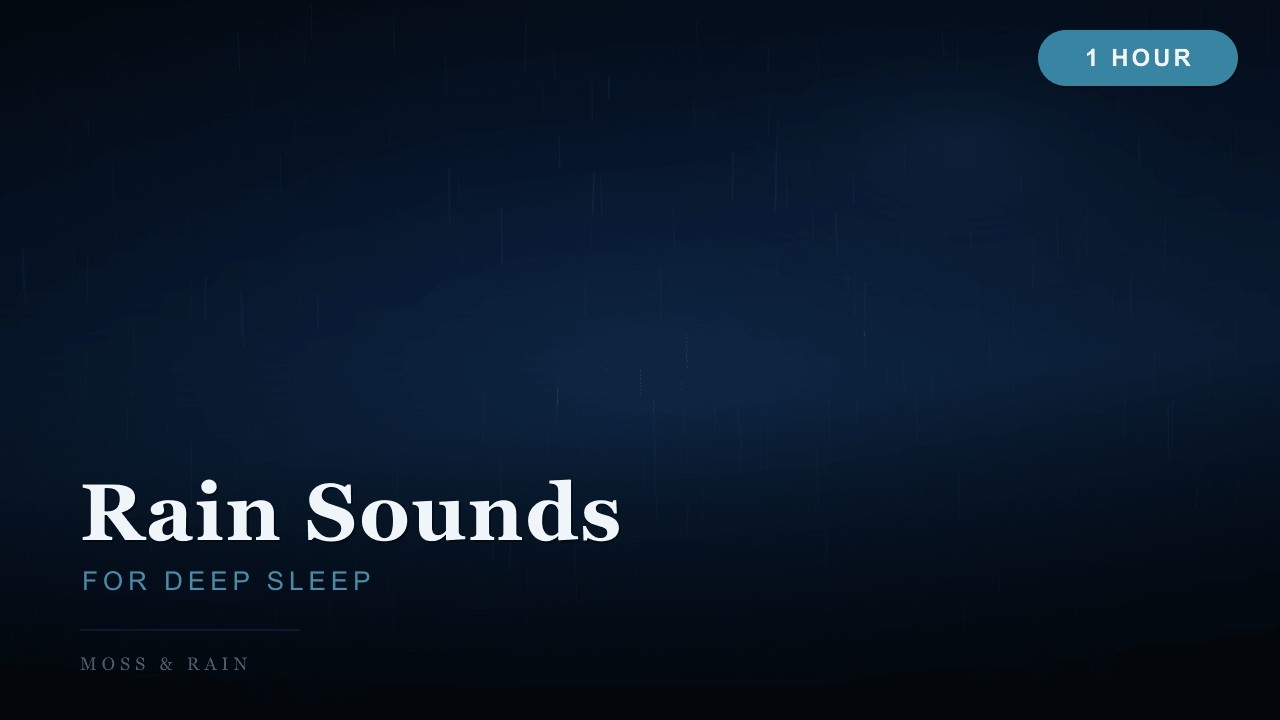Rain Sounds for Deep Sleep — 1 Hour of Gentle Rain - YouTube