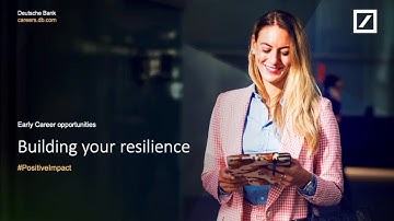 Early Careers Skills Series: Building resilience