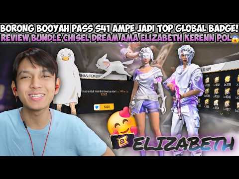 BORONG BOOYAH PASS S41 AMPE JADI TOP GLOBAL BADGE! REVIEW BUNDLE CHISEL DREAM AMA ELIZABETH😱 thumbnail