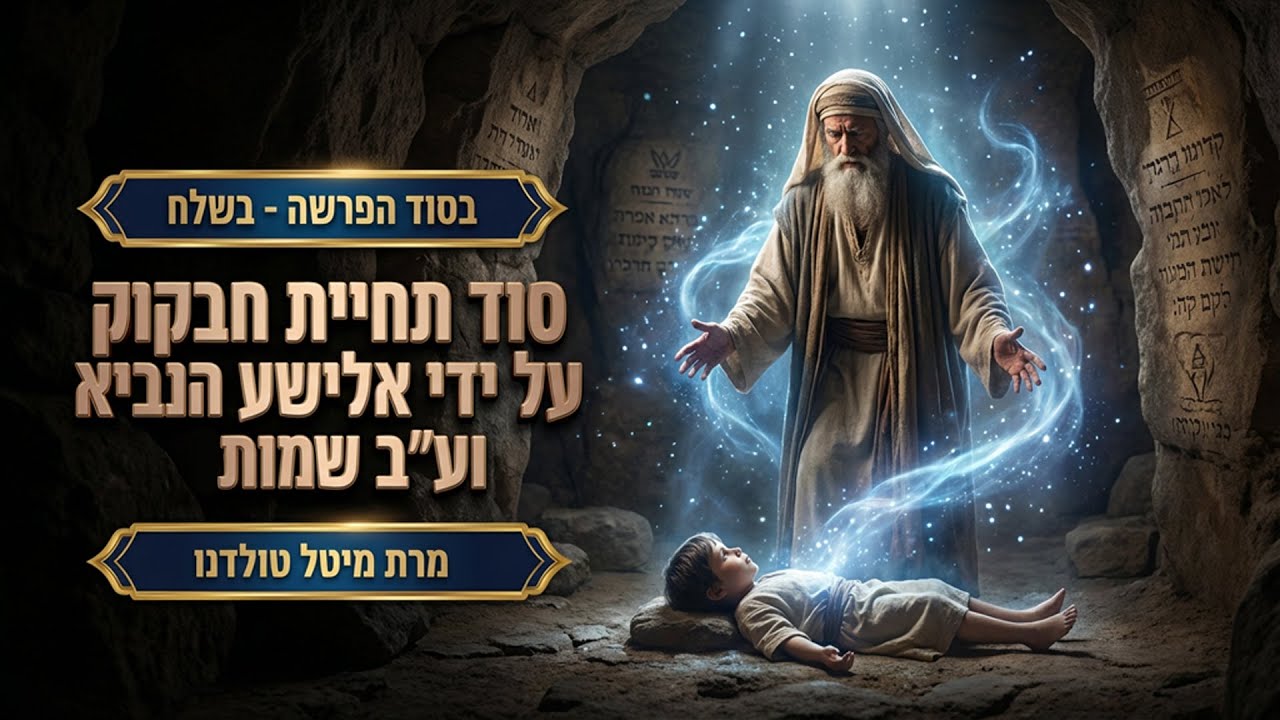 סוד תחיית חבקוק על ידי אלישע הנביא וע״ב שמות ✨ בסוד הפרשה - בשלח תשפ״ו ✨ מרת מיטל טולדנו