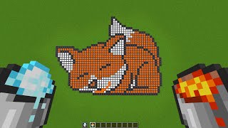 How To Draw in Minecraft ? | Pixel Art | Fox #6