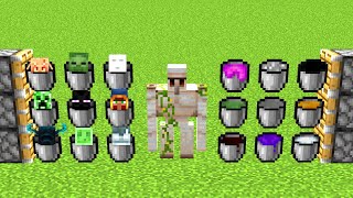 x1000 new buckets and x100 iron golem and x1000 all mob buckets combined