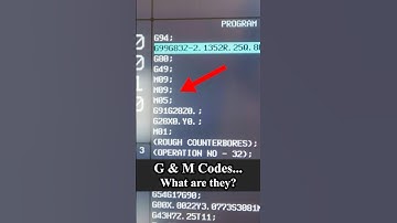 What are G & M Codes?