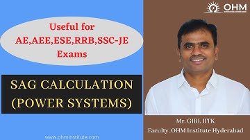 SAG CALCULATION | Power Systems | OHM Online | GATE | ESE | AE | AEE | Electrical Engineering