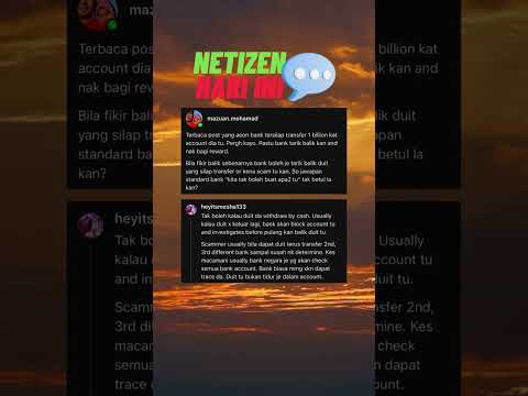Pergh apa perasaan dapat 1 bilion eh. #NetizenHariIni