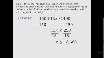 M7 U5 L9 Flip Video Lesson More Inequalities