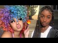 💞🔥Trendy &amp; Cute Natural hairstyles compilation 2021 (Braids,Curly hair,Ponytails and more)💞🔥