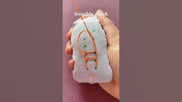 Invisible stitch tutorial #sewing #mending
