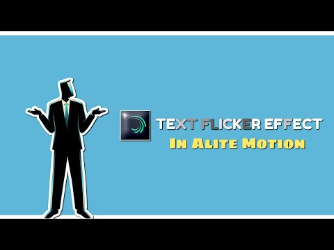 🎬 Text Flicker Effect / Animation Edit | Alight Motion Tutorial