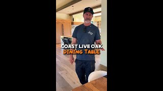 Coast Live Oak Dining Table #shorts