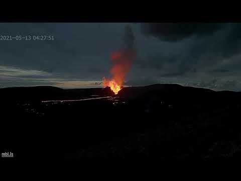 6 hours of volcano in 3 minutes (HD, 100x speed)