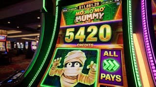 MONSTER-SIZED JACKPOT PAYOUT on Mo’ Mo’ Mo’ Mummy! #slot #casino #jackpot #slotmachine #momummy screenshot 5