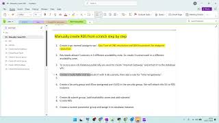 1. Create AWS RDS postgres database Manually