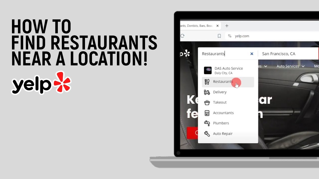 How to Find Restaurants Near a Location on YELP [easy]