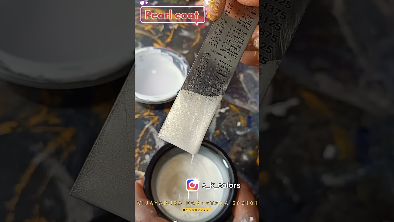 metallic white PU paint pearl white 