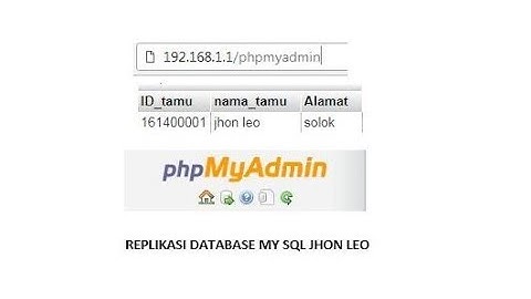 how create replication database my sql