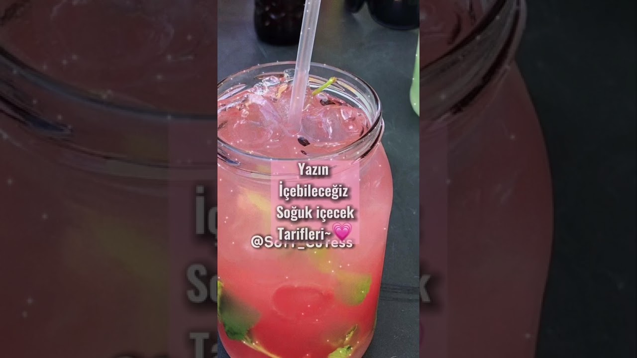 Yazın İçebileceğiz Soğuk İçecek Tarifleri~💗