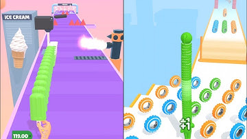 ▶️ Long Neck Run 🆚 Popsicle Stack SGMARX Relax Video gameplay iOS, Android Walkthrough pro LVL Game