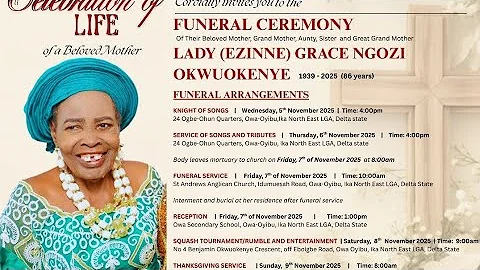 The funeral of Late Mrs Grace Ngozi Okwuokenye  in Owa Oyibu PT 2 (IETV)