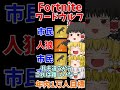 フォトナワードウルフ⑥！！ #shorts #フォートナイト #ゆっくり実況 #fortnite #ワードウルフ