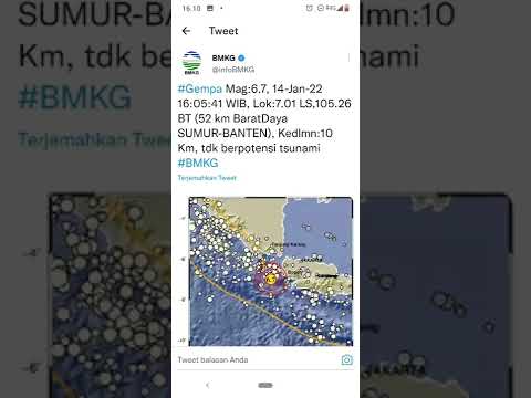 GEMPA TERKINI 14 JANUARI 2022 JAKARTA, BANTEN DAN SEKITARNYA, Selengkapnya lihat Description #Shorts