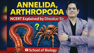 Annelida & Arthropoda | Animal Kingdom NCERT Line by Line | NEET Biology | By Diwakar Sir