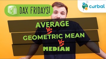 DAX Fridays #159: GEOMEAN vs AVERAGE vs MEDIAN - Calculate compounded annual growth rate