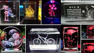 Acrylic, Crytal, Glass, Metal, Paper, Plastic, Rubber Engraver 3D Crystal Laser Engraving Machine