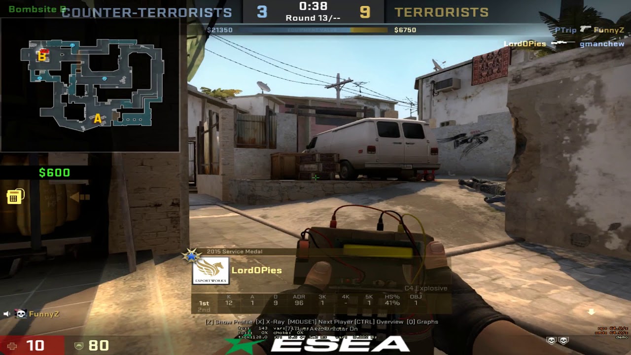 CSGO INSANE 1V4 ACE CLUTCH - YouTube