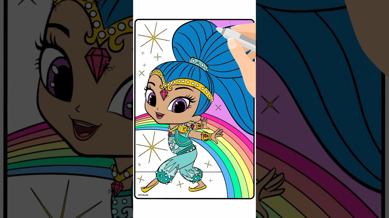 Shimmer and Shine Coloring Page 