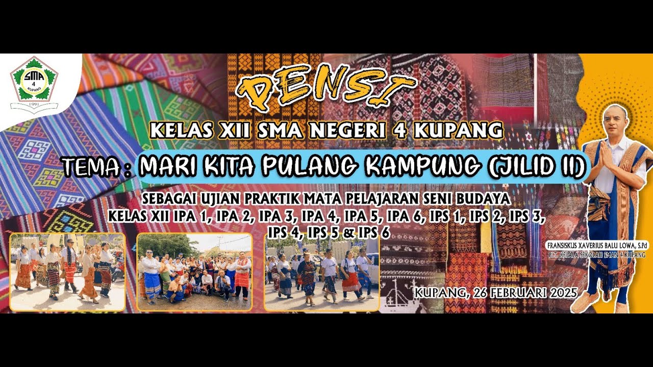 ETNIS ALOR || XII IPA 3 || PENSI KELAS XII || SMA NEGERI 4 KUPANG || 2025