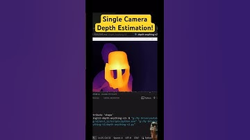 Depth Anything v2 Depth Estimation with Single Camera #ai #computervision