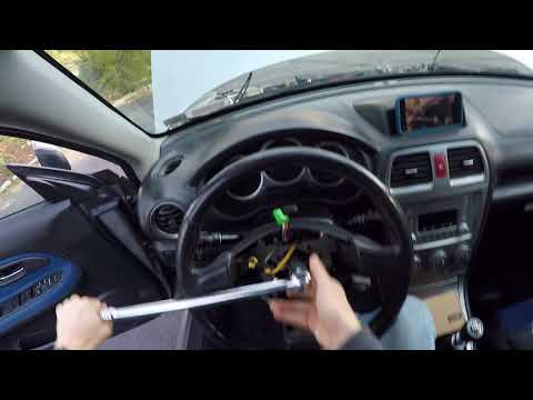 HOW TO: 05 Subaru WRX STI Sparco/NRG Steering Wheel Install!