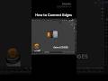 How to Connect Edges in Blender 😍3D Modeling Tutorial for Beginners #shorts #3dmodeling