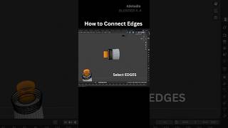 How to Connect Edges in Blender 😍3D Modeling Tutorial for Beginners #shorts #3dmodeling