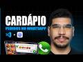 CURSO: Como Criar Cardápio Digital GRÁTIS com Carrinho para WhatsApp (Passo a Passo Completo)