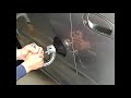 当て逃げされた車のドアを修理してみた１　すごいぞ！サクションバキュームカップ！ Paintless Dent Repair : Suction Cup