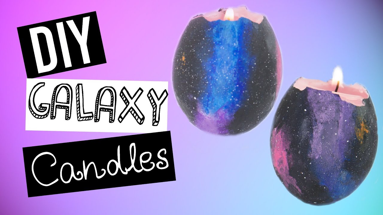 DIY Galaxy Candles Using An Eggshell EASY! YouTube
