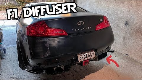 THE BEST G35, G37, 350z, 370z F1 DIFFUSER!