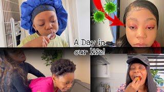 VANESSA GOT AN EYE INFECTION!?| A day in our life with a family of 10! | (Ep1:S1)| The queens family
