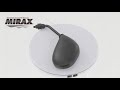 【MIRAX（ミラックス）】スクーター用楕円ミラー 左　mirax03