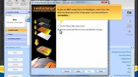 USING A DATABASE TEMPLATE
