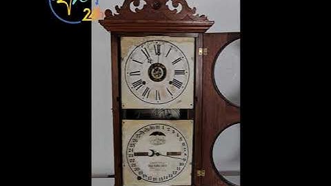 Antique 1866 Ithaca No. 10 Farmers Calendar Clock and How it Works