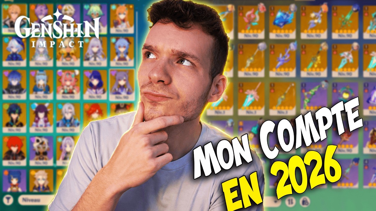 MON COMPTE GENSHIN IMPACT EN 2026 ! (C'est propre)