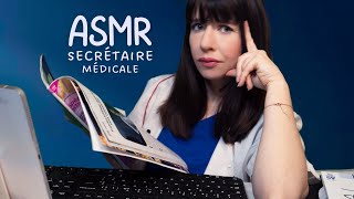 ASMR Roleplay | La secrétaire médicale pas très sympathique...(chuchotement, clavier, page turning)